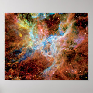 Poster Nébuleuse de la Tarentule R136 photo de la NASA Hu
