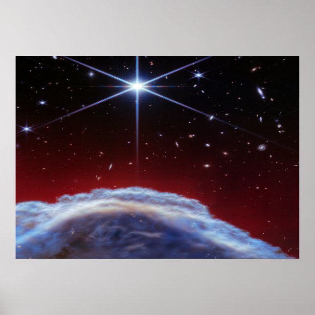 Poster Nébuleuse de l'espace profond et cosmos en éruptio (Devant)