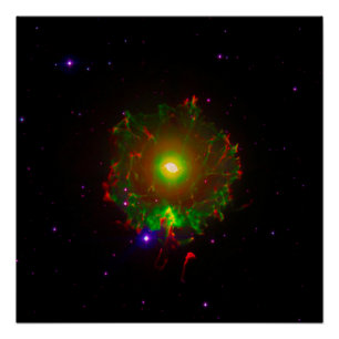 Poster Nébuleuse de l'Œil de Chat ou NGC 6543 Composite d