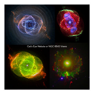 Poster Nébuleuse de l'Œil de Chat ou Vues de NGC 6543