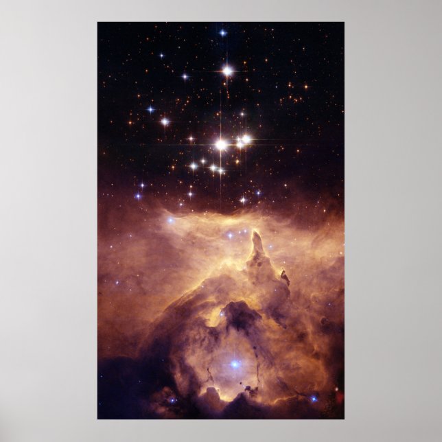 Poster nébuleuse d'émission NGC 6357. (Devant)