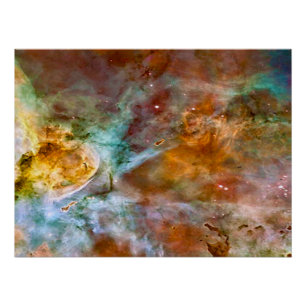 Poster Nébuleuse d'Eta Carinae en marron et cuivre