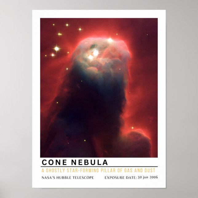 Poster Nébuleuse du Cône Éducation Spatiale (Devant)