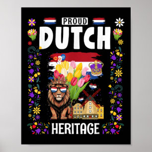 Poster Nederland Indicateur Idée Pour Les Femmes &amp; Ko