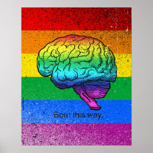POSTER NÉE DE CETTE FAÇON CERVEAU