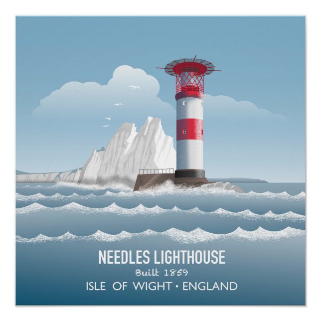 Poster Needles Lighthouse (Devant)