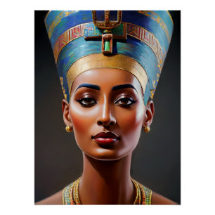 Poster Nefertiti Portrait Art original