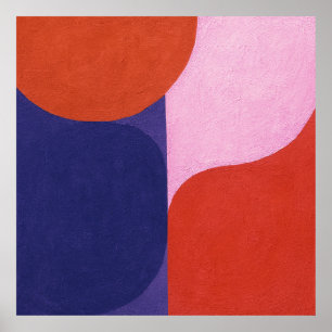 Poster "Négociation couleur" Art Abstrait coloré