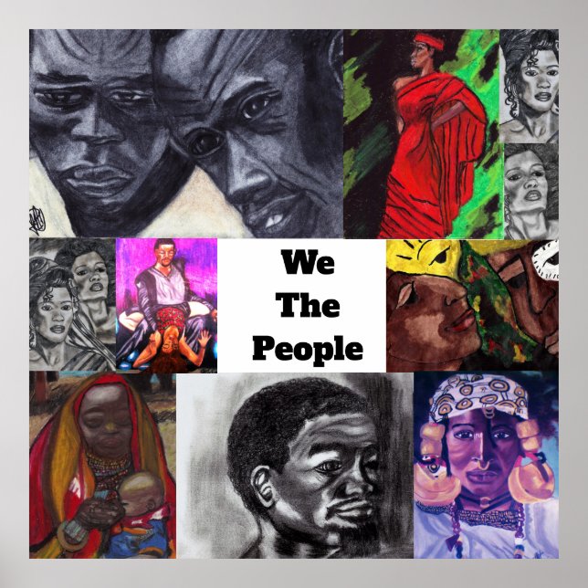 Poster NEGRO NOUS L'affiche PEOPLE COLLAGE (Devant)