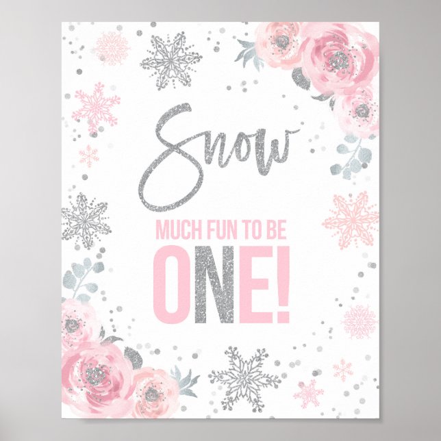 Poster Neige beaucoup amusant d'être un Hiver ONEderland  (Devant)