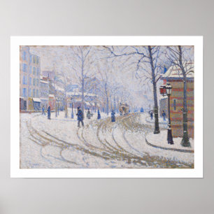 Poster Neige, Boulevard de Clichy, Paris, 1886