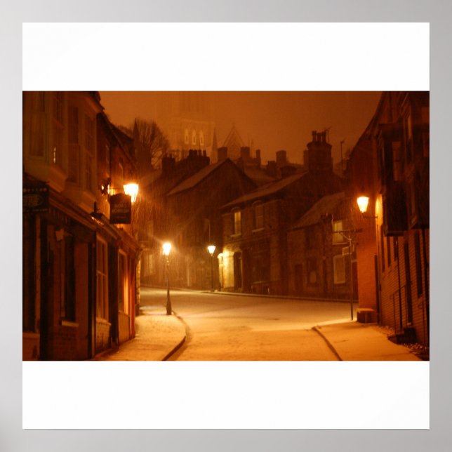 Poster Neige dans Lincoln Print (Devant)
