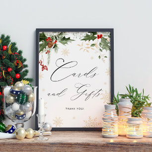 Poster Neige en amour Cartes et souhaits Fête des mariées