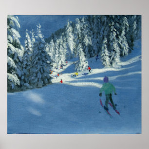 Poster Neige fraîche Morzine France