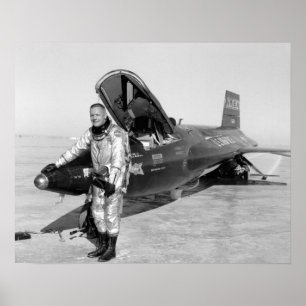 Poster Neil Armstrong X-15 16"x20"