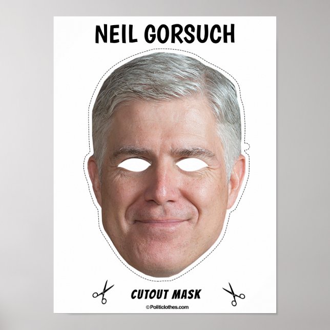Poster NEIL GORSUCH Masque Halloween (Devant)