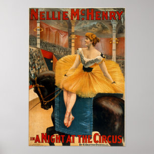 Poster Nellie McHenry dans Une nuit au Circus Canvas