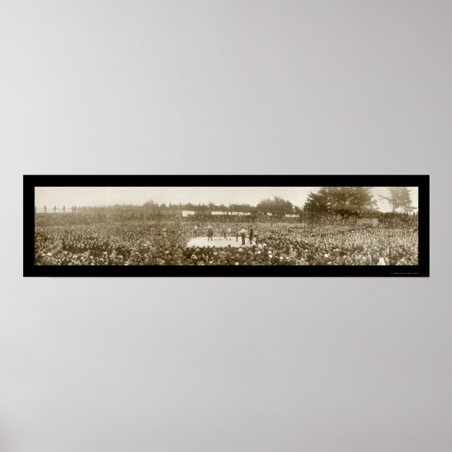 Poster Nelson Britt Boxing Photo 1905 (Devant)