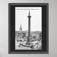 Nelson's Monument Trafalgar Carré des années 1900