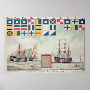 Poster Nelson's signal at Trafalgar