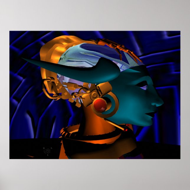 Poster NEMES / HYPER ANDROID PORTRAIT, Science-fiction (Devant)