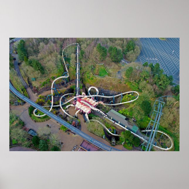 Poster Nemesis Drone | Alton Towers Resort (Devant)