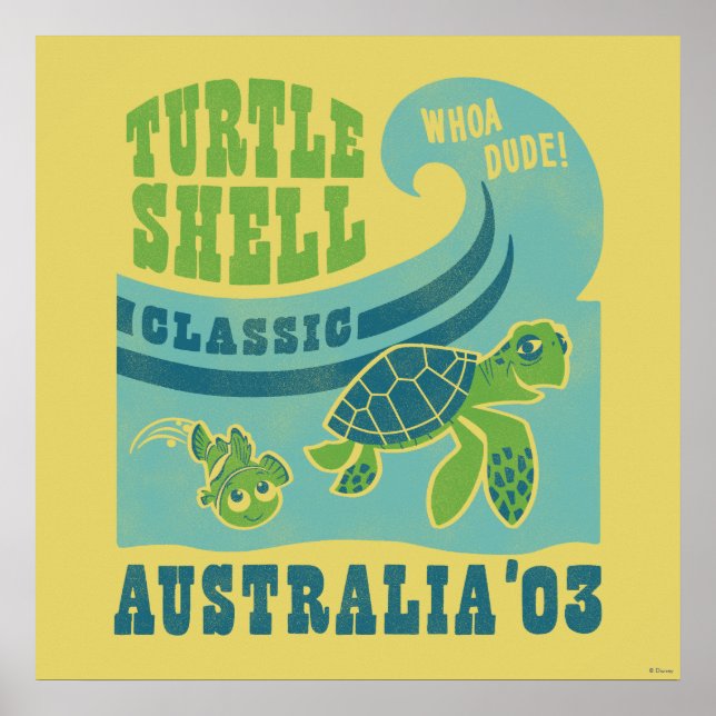 Poster Nemo et Crush - Australie '03 (Devant)