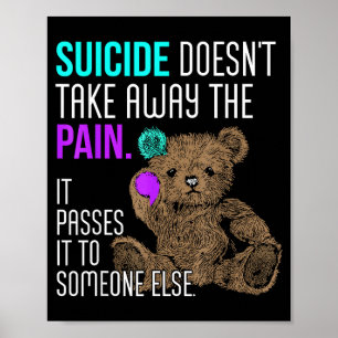 Poster N'enlève pas la douleur qui passe à quelqu'un