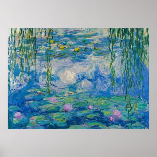 Poster Nénuphar, 1916-1919 par Claude Monet (Devant)