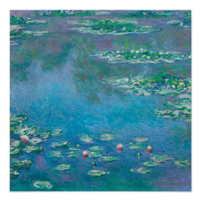 Poster Nénuphars de Claude Monet Fine Art Painting (Devant)