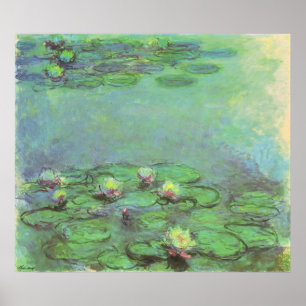 Poster Nénuphars de Claude Monet, Impressionnisme Vintage
