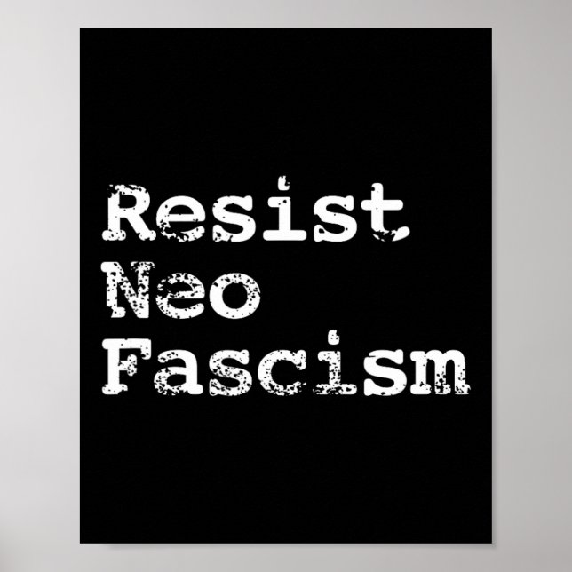 Poster Neo Fascisme Anti Trump Anti Bolsonaro Cadeaux #2 (Devant)