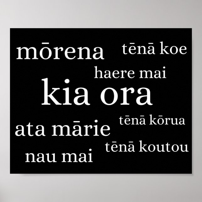 Poster néo-zélandais avec Kiwi (Devant)