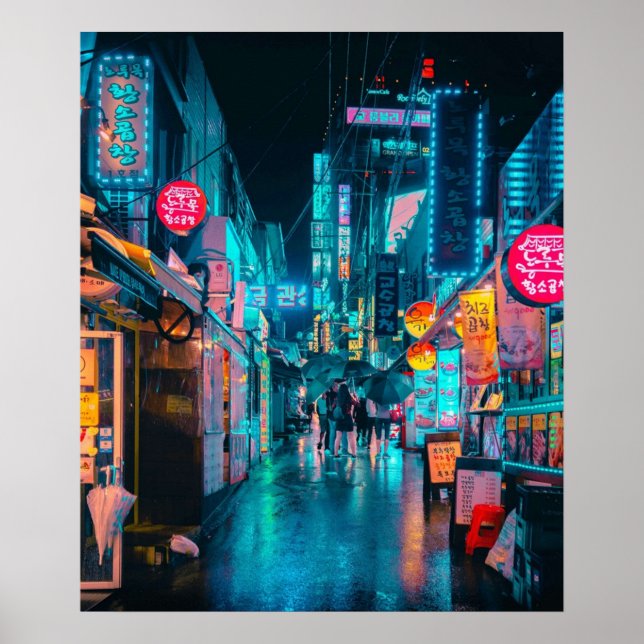 Poster Néon coréen (Devant)