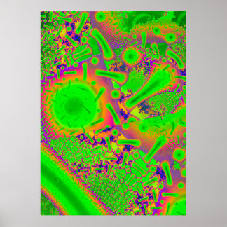 Poster Neon Dichroic Psychedelic