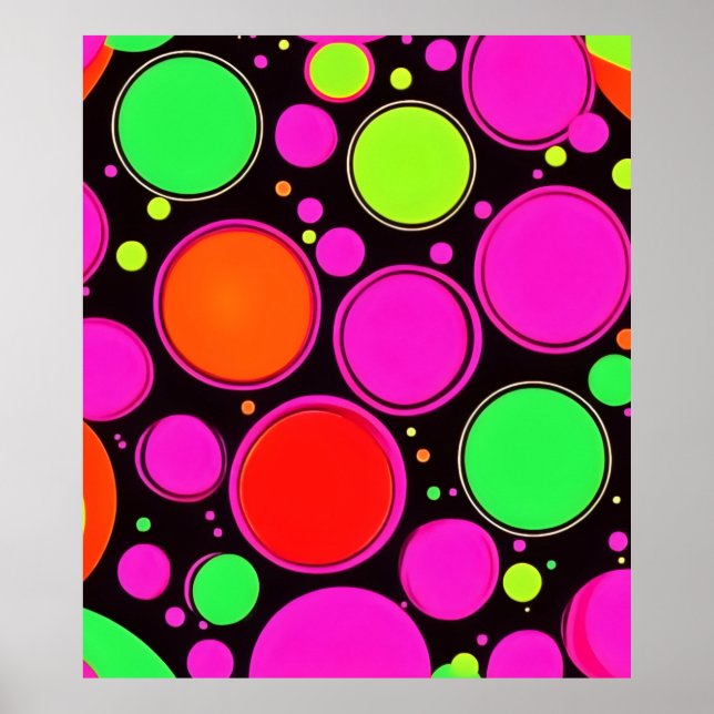 Poster Neon Dot (Devant)