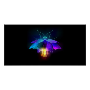Poster Neon Firefly sur noir