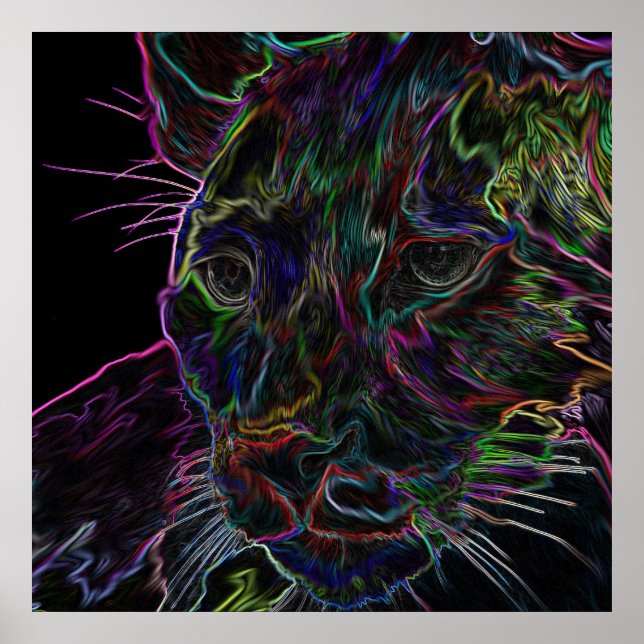 Poster Neon Puma 2 (Devant)