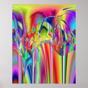 Poster Neon Splash