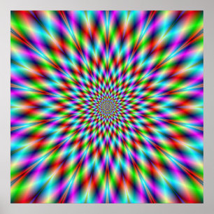 Poster Neon Star Exploding
