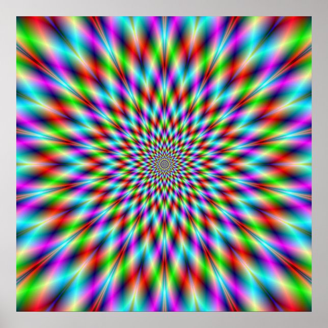 Poster Neon Star Explosion (Devant)