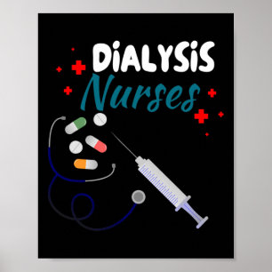 Poster Néphrologie de l'infirmière dialyse Maladie rénale