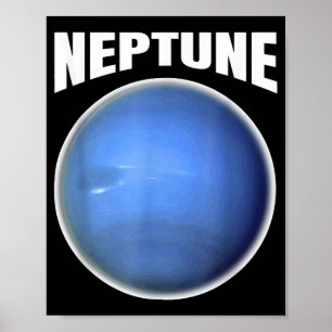 Poster Neptune Design - Science Planète Espace Extérieur