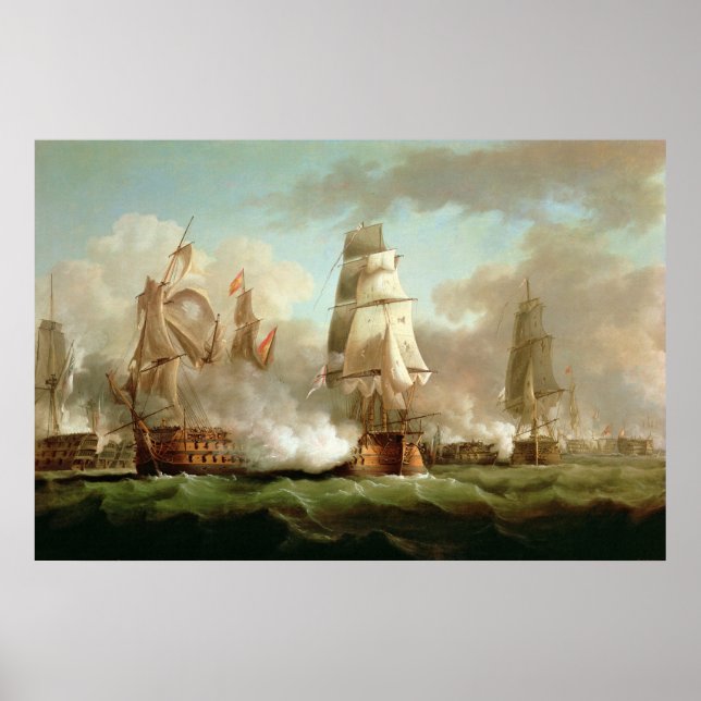 Poster 'Neptune' fiancé, Trafalgar, 1805 (Devant)
