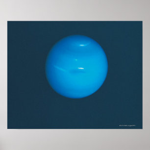 Poster Neptune, l'atmosphère bleu-vert dynamique