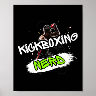 Poster Nerd de kickboxing