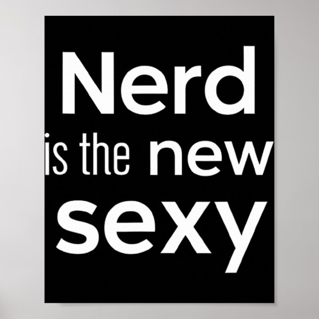 Poster Nerd Is The New Y Gamers Software Engineers Origin (Devant)