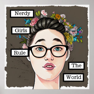 Poster Nerdy Girls dirigent le monde