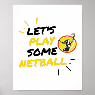 Poster Netball player