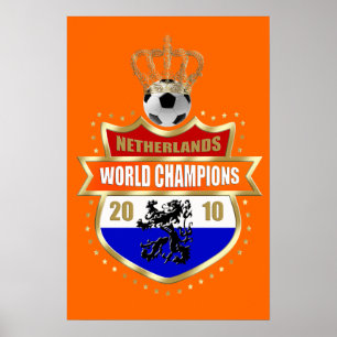 Poster Netherlands World Champions 2010 badge